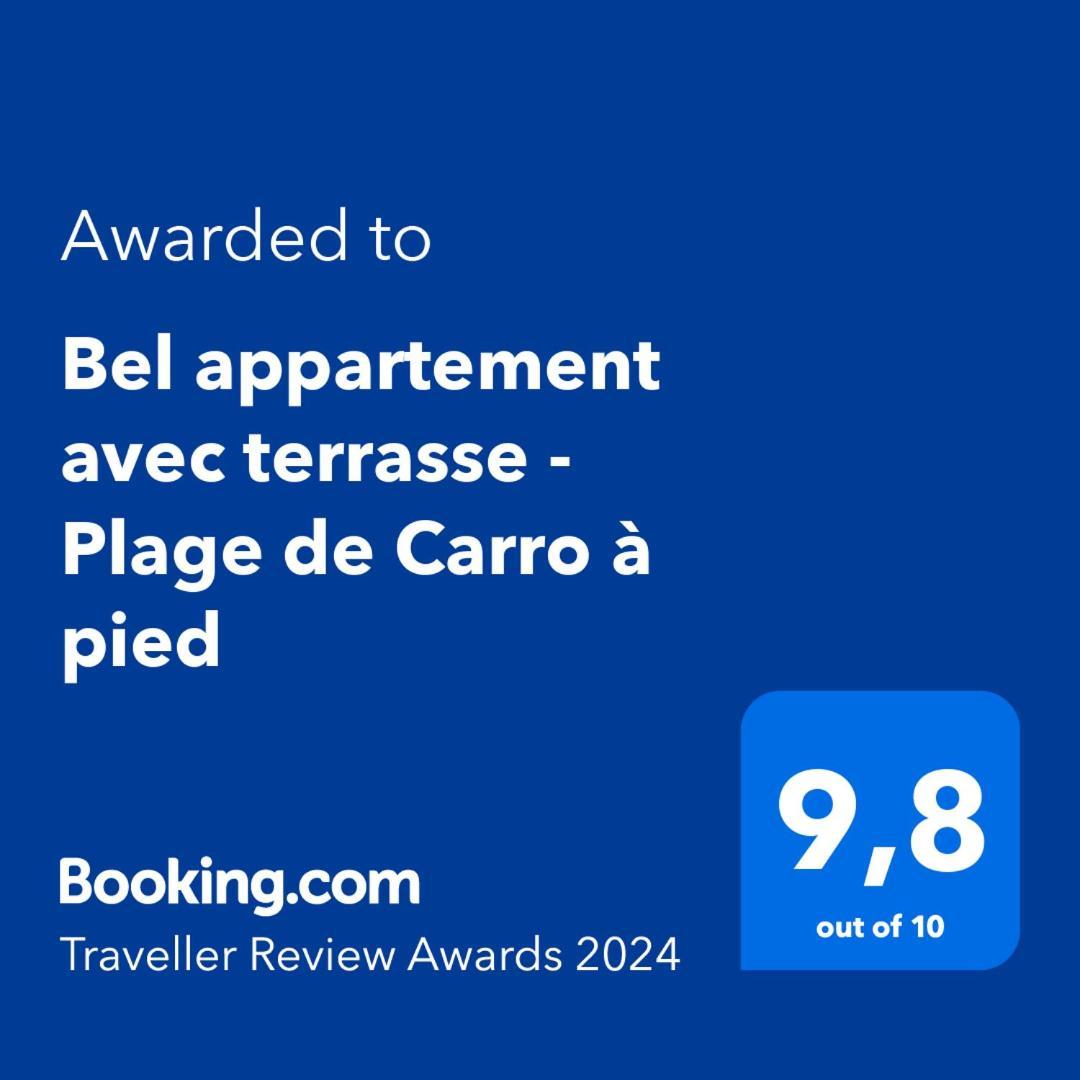 Bel Appartement Avec Terrasse - Plage De Carro A Pied Martigues Exterior photo
